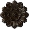 Ekena Millwork Emery Leaf Ceiling Medallion, Hand-Painted Bronze, 7 5/8"OD x 1"P CM07EMBZS - alternate 1